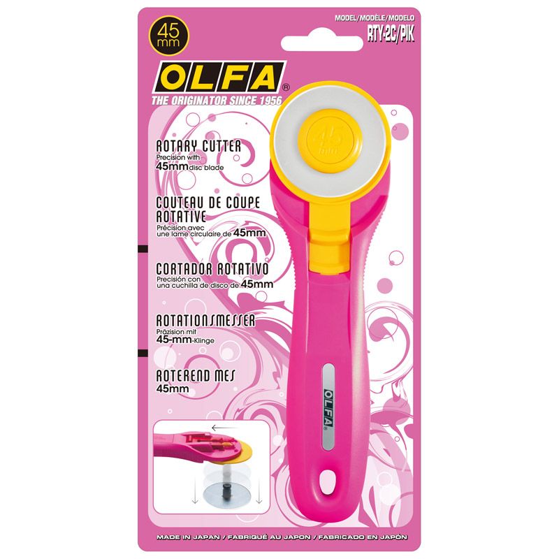 Olfa 45mm Rotary Cutter in Pink