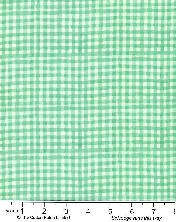 Ally Collection by Bluebellgray fabric: Gingham Mint Lewis and Irene