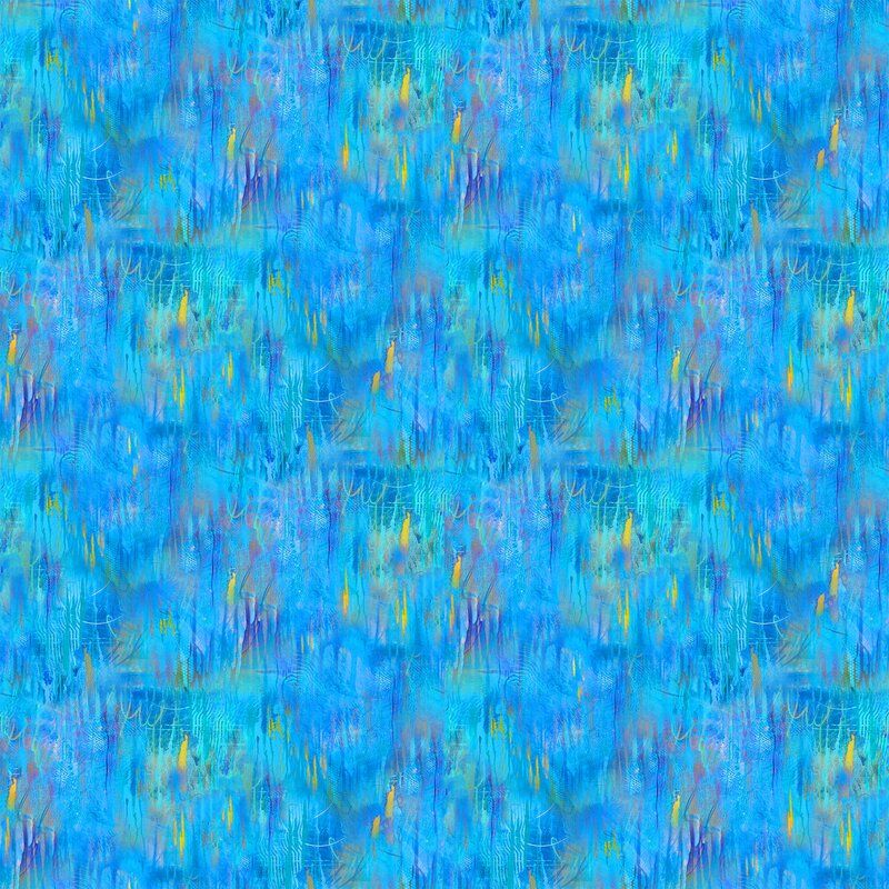 Lotus fabric: Small Brushtrokes, Blue
