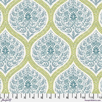 A Celebration of Sanderson fabric: Madurai Teal (per 1/4 metre)