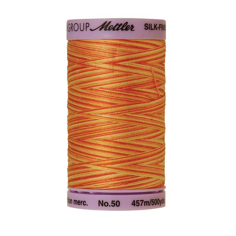 Mettler 50 Variegated Cotton Thread 9831, Orange Ana Mettler 50 Variegated Cotton Thread 9831, Orange Ana