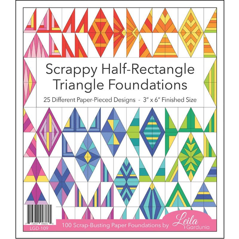 Foundation Piecing Papers: Scrappy Half-Rectangle Triangles