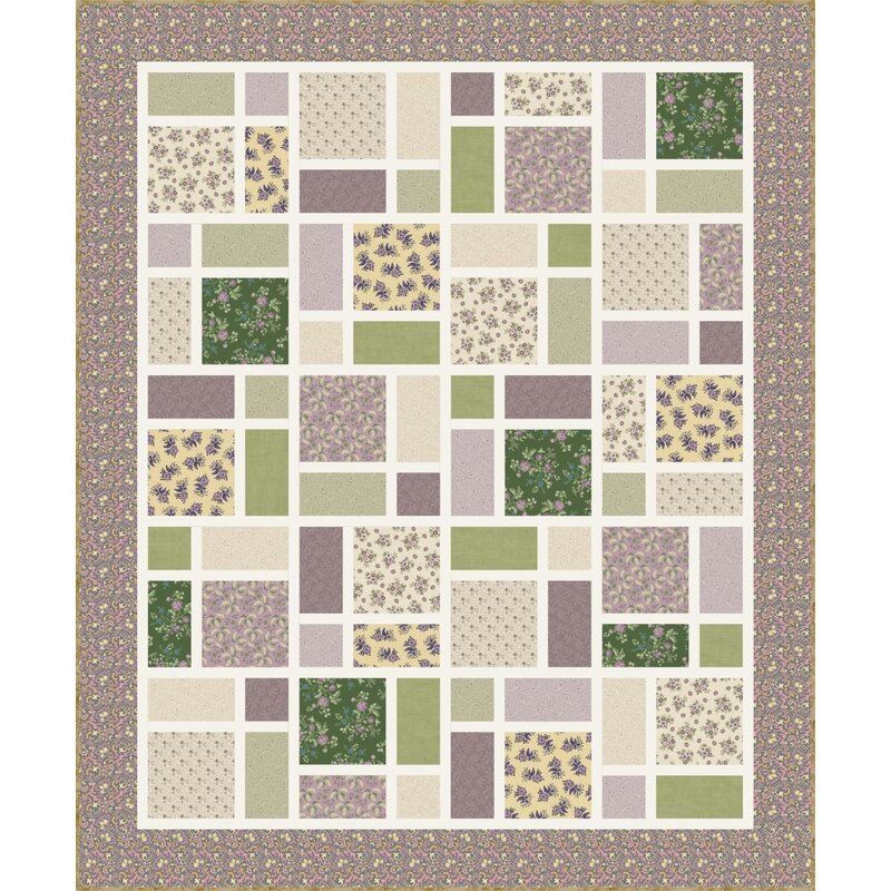 Lilac Mist Pathways Quilt Kit Lilac Mist Pathways Quilt Kit