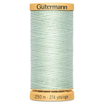 Gutermann Natural Cotton 50 Weight Thread 250m Light Iceflow 7918