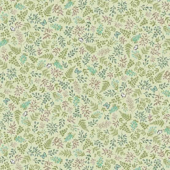 Little Ones Fabric: Foliage, Green