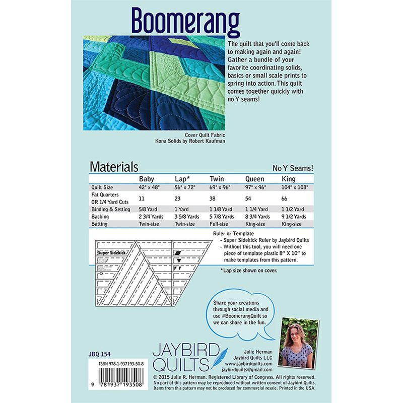 Boomerang Quilt Pattern