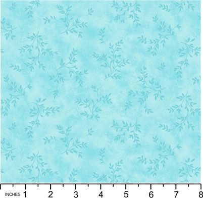 Classic Florals Fabric: Haven Leaves Blue (per 1/4 metre) Classic Florals Fabric: Haven Leaves Blue (per 1/4 metre)