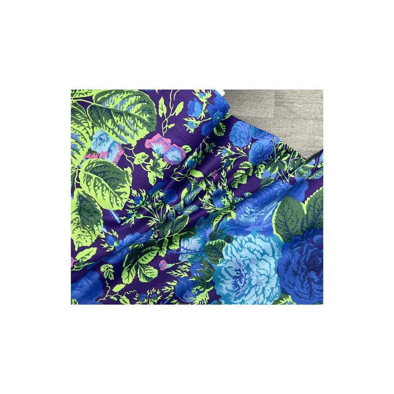 Kaffe Fassett Collective Quilt Back: Gradi Floral, Purple 108" (per 1/4 metre)