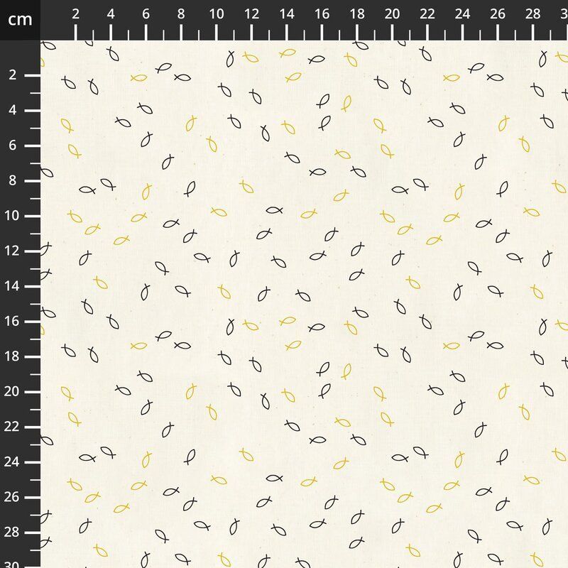 Miniatures fabric: Goldfish