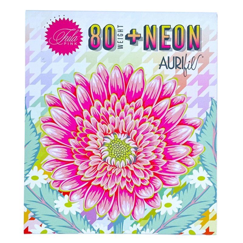 Tula Pink Aurifil 80 Weight + Neon Thread Set
