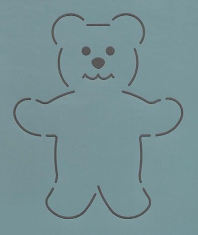 Quilt Stencil  4" Ba Bear