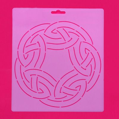 Quilt Stencil  7 1/2" This Way & That Way Circle