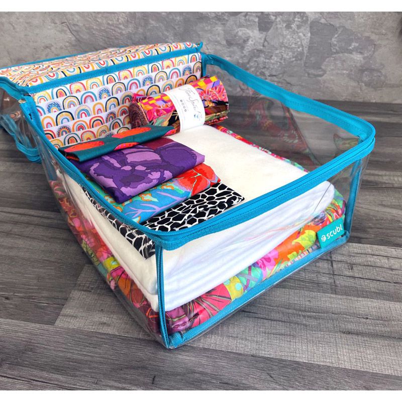 Scubl Storage Box Sky Blue and White