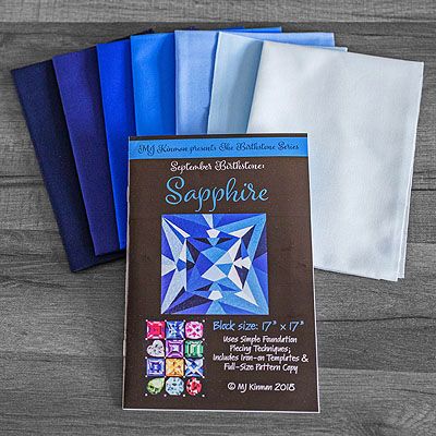 MJ Kinman's The Birthstone Series: September Sapphire Block Kit MJ Kinman's The Birthstone Series: September Sapphire Block Kit
