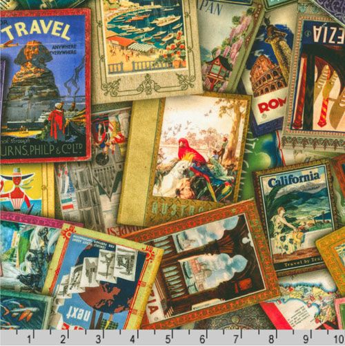 Library of Rarities fabric: Vintage Voyage, Vintage