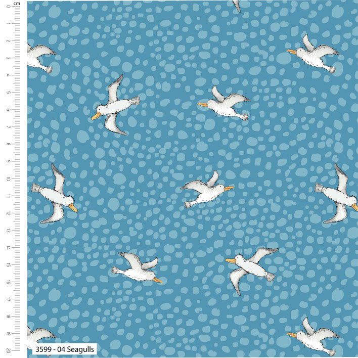 Ship Ahoy fabric: Seagulls