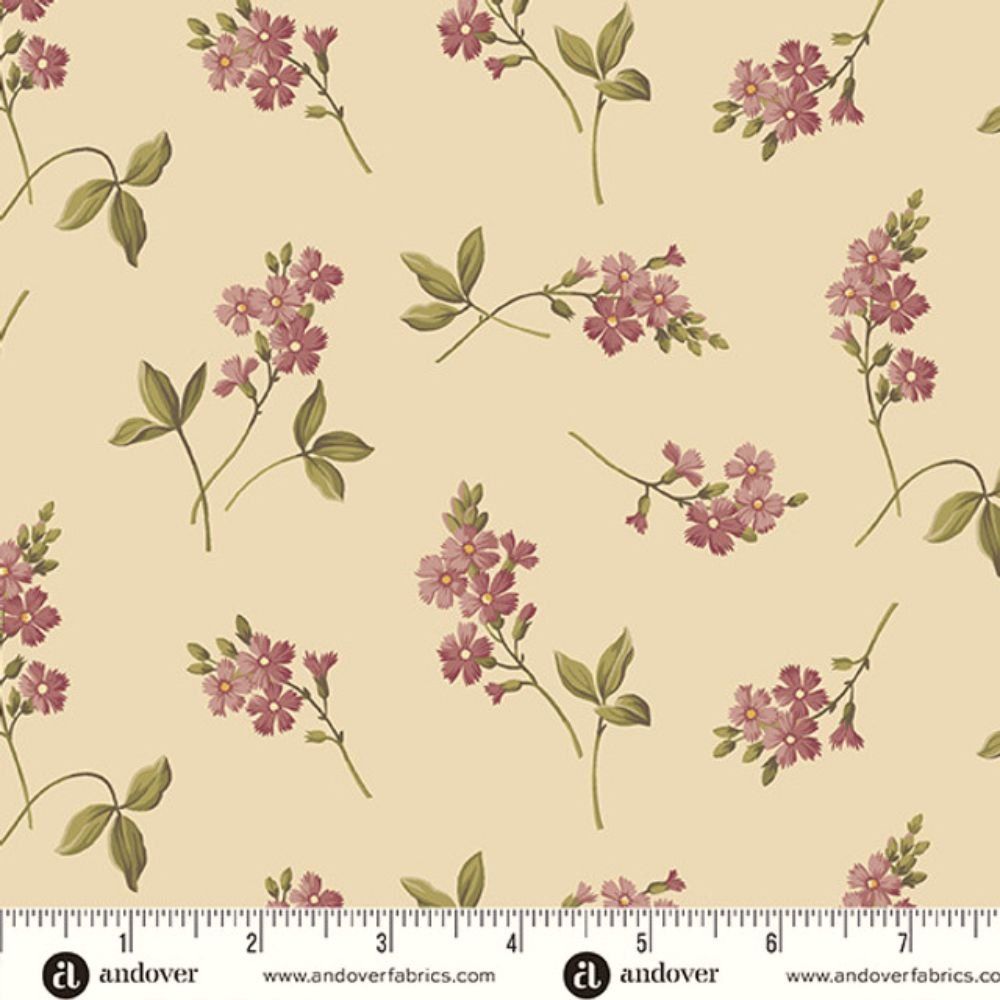 Farmer's Daughter fabric, Cornflower, Midnight