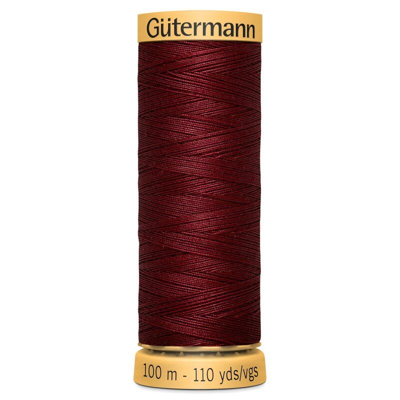 Gutermann Natural Cotton 100m Wine Col 2643 Gutermann Natural Cotton 100m Wine Col 2643