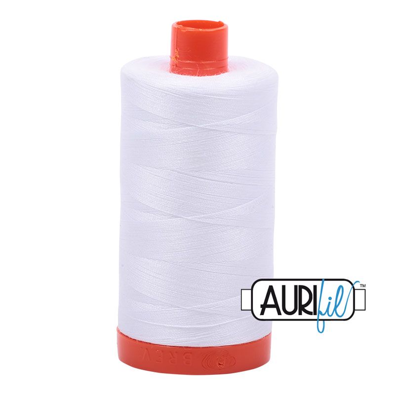 Aurifil 50/2 White Thread 2024