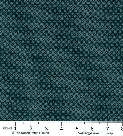 Floral Petites fabric: Gear Grid Blue