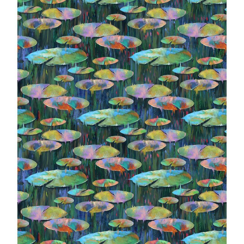 Lotus fabric: Lily Pads, Dark Green