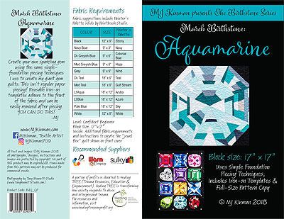 MJ Kinman's The Birthstone Series: Pattern March Aquamarine MJ Kinman's The Birthstone Series: Pattern March Aquamarine