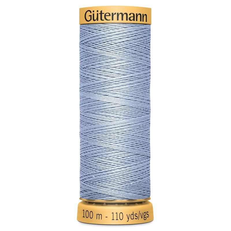 Gutermann Natural Cotton 100m Light Sky Blue Col 5726 Gutermann Natural Cotton 100m Light Sky Blue Col 5726