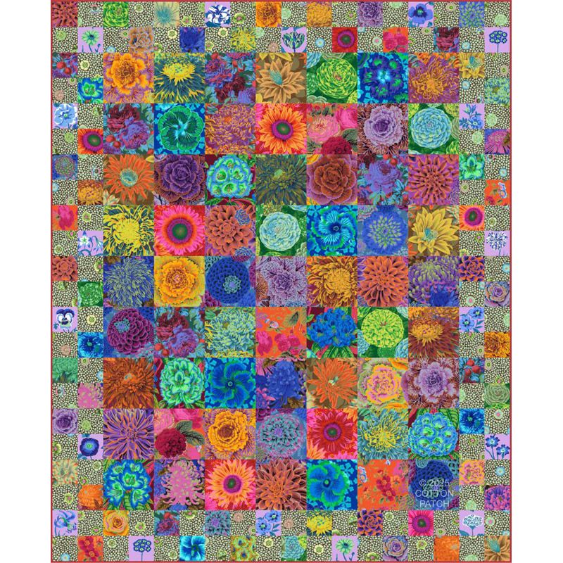 Kaffe Fassett Seed Packets , Autumn Mix Quilt Kit