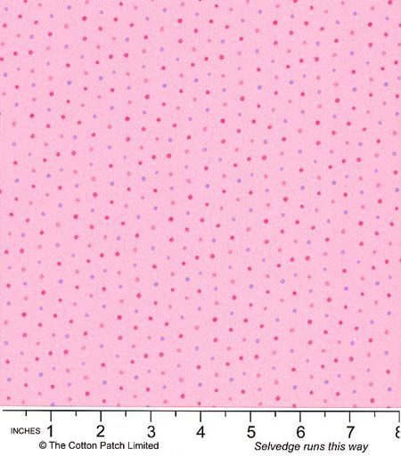 Sweet Spring Fabric: Sketchy Polka Dot, Pink