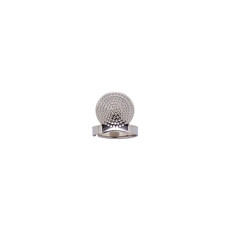 Clover Adjustable Thimble Ring with Plate