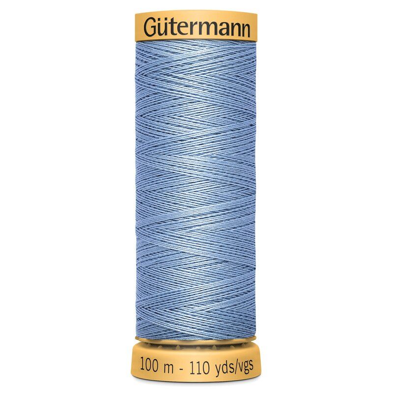 Gutermann Natural Cotton 100m Sky Blue Col 5826 Gutermann Natural Cotton 100m Sky Blue Col 5826