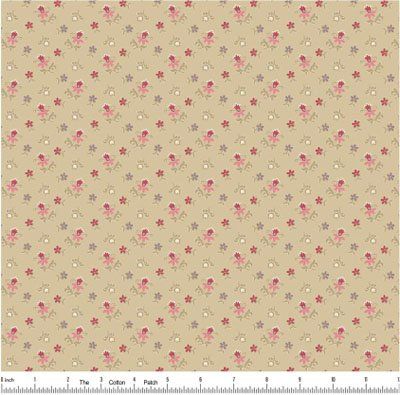 Wildflower Cottage fabric: Buff Scatter Garden