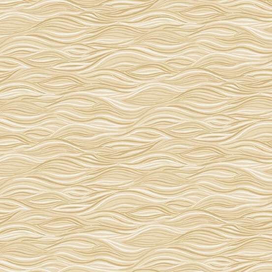 Driftwood fabric, Ripples, Cream