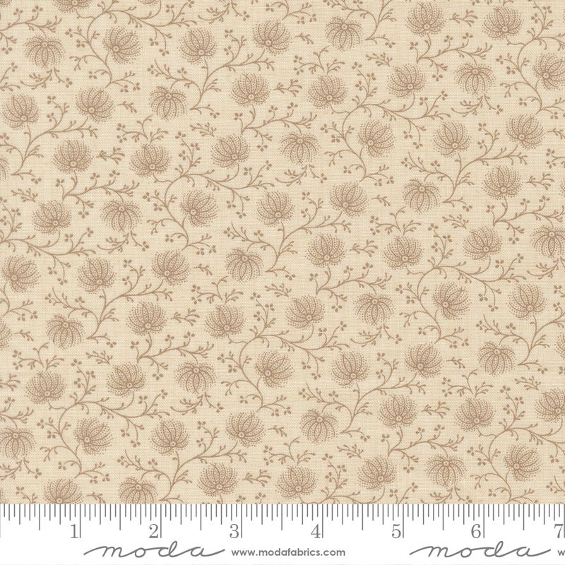 Joie De Vivre fabric, Campanule, Pearl Roche