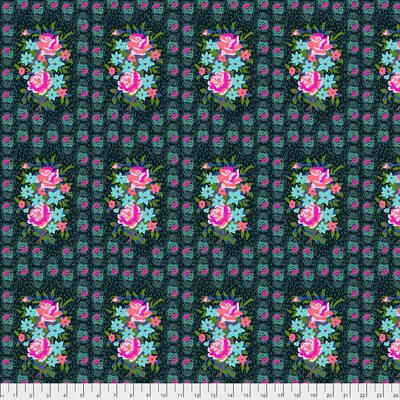 Hindsight Fabric: Stitched Bouquet Dim (per 1/4 metre)