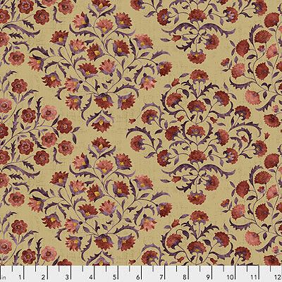 Cashmere: Ottoman Flowers Spice (per 1/4 metre)