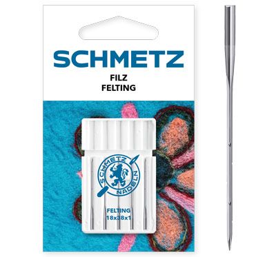 Schmetz Felting Sewing Machine Needles 18x38x1 Size 100 Schmetz Felting Sewing Machine Needles 18x38x1 Size 100