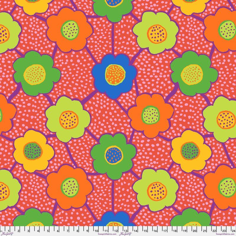 Kaffe Fassett Collective Fabric Floral Connections, Red