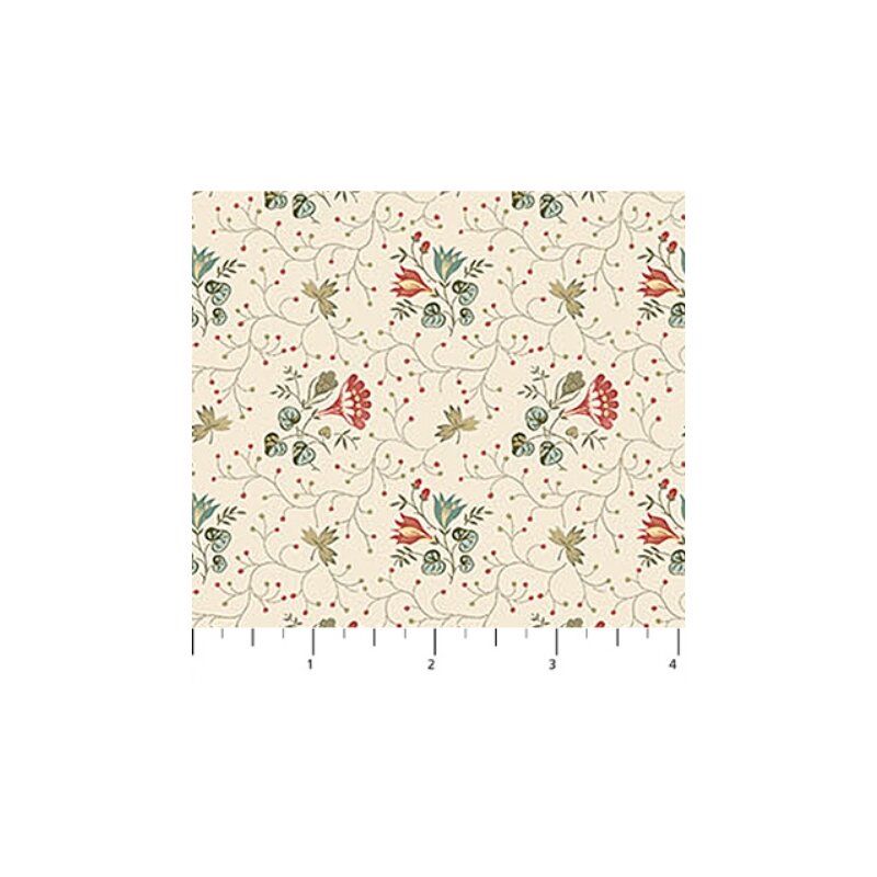 Manoir Antiques Roadshow fabric: Calico, Cream Multi