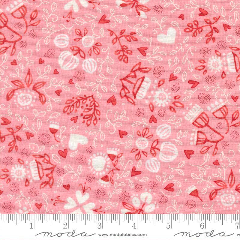 Darling Peony fabric, Scattered Lovelies, Sweetheart Darling Peony fabric, Scattered Lovelies, Sweetheart