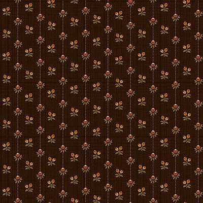 Hello Fall Fabric: Bud Stripe Black (per 1/4 metre)