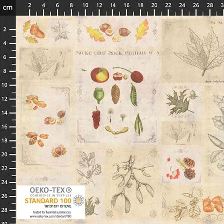 Herbarium Fabric: Fruits Herbarium Fabric: Fruits