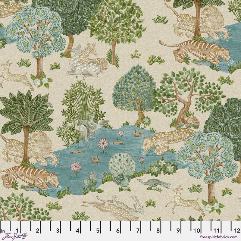 Caspian fabric, Pamir Garden, Stone
