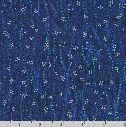 Peaceful fabric: Midnight Streamers