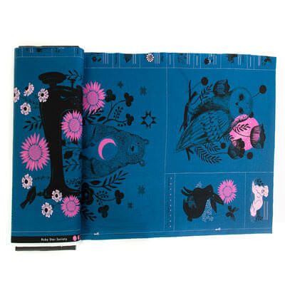 Ruby Star Society Crescent: 90cm Forest Panel on Teal Ruby Star Society Crescent: 90cm Forest Panel on Teal