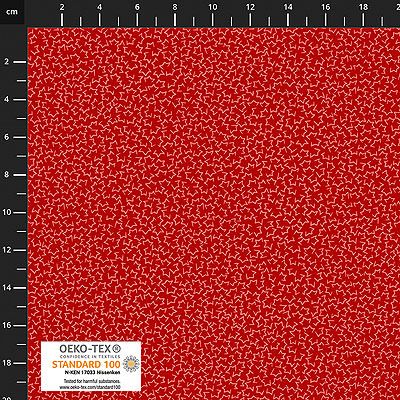 Quilters Coordinates fabric: Half Stars Red (per 1/4 metre)