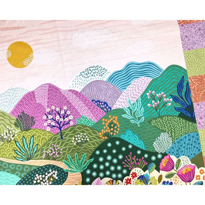 Creative Landscapes fabric: Mountains Panel 36" (90cm)