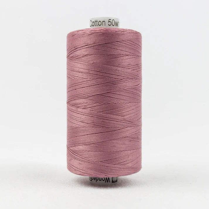 Konfetti Thread: 50wt 3 ply 100% Cotton. 1000m Spool Dusty Plum