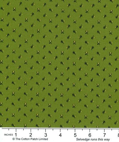 Country Coordinates fabric: Leaf and Berry Ditsy Green (per 1/4 metre) Country Coordinates fabric: Leaf and Berry Ditsy Green (per 1/4 metre)
