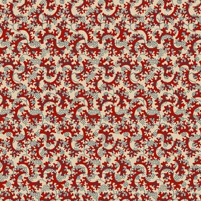 Quilters Basic Harmony: Wavy Branches Maroon (per 1/4 metre)
